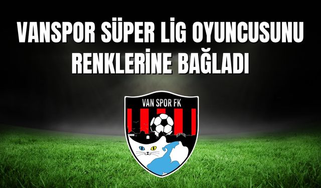 Vanspor Süper Lig Oyuncusunu Renklerine Bağladı