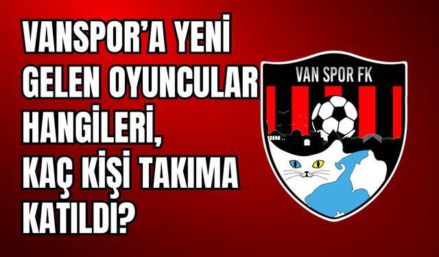 Vanspor sezonun ikinci yarısında kaç transfer yaptı, hangi isimler takıma dahil oldu?