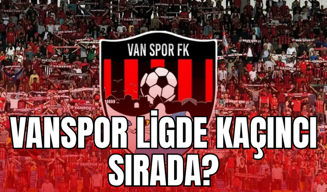Vanspor'un ligdeki durumu nasıl, ligde kaçıncı sırada?
