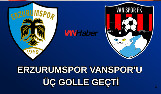 Erzurumspor Vanspor’u Üç Golle Geçti