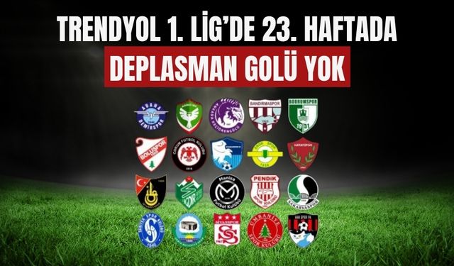 Trendyol 1. Lig’de 23. Haftada Deplasman Golü Yok