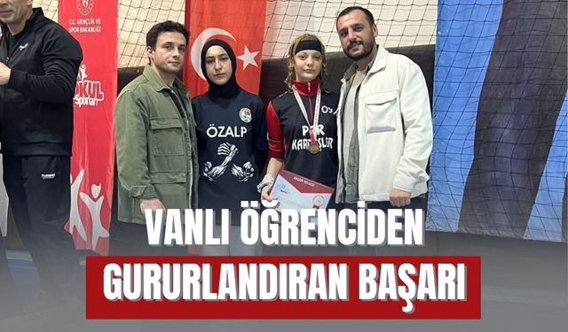 Vanlı Öğrenciden Gururlandıran Başarı