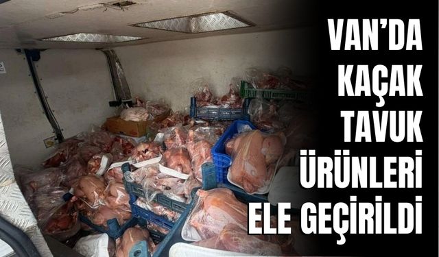 Van’da Tuşba’da Belgeleri Olmayan 200 Tavuk Ürünü Ele Geçirildi