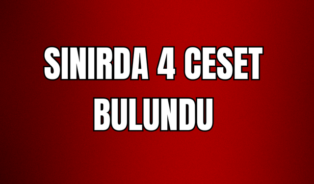 Hakkari Esendere Sınırında 4 kişi ölmüş halde bulundu!