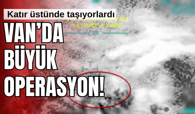 Van ve Hakkari’de Operasyon! Katırlar üzerinde zehir taşıyorlardı!