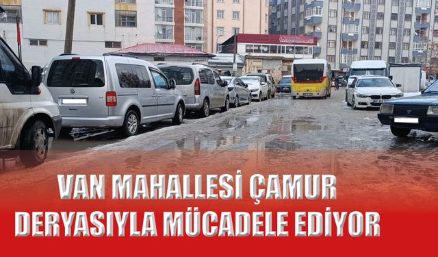 Van Mahallesi Çamur Deryasıyla Mücadele Ediyor!