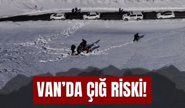 Van’da AFAD Ekipleri Çığ Riskine Karşı İncelemelerde Bulundu