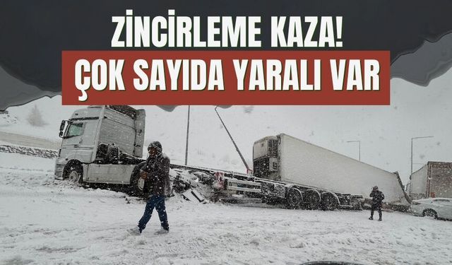 Bitlis’te Zincirleme Kaza: 4 Tır ve 2 Otomobil Çarpıştı