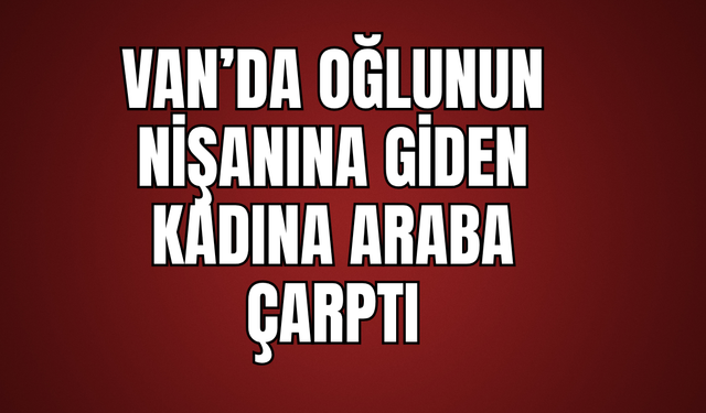 Van’da oğlunun nişan alışverişine giden kadına araç çarptı!