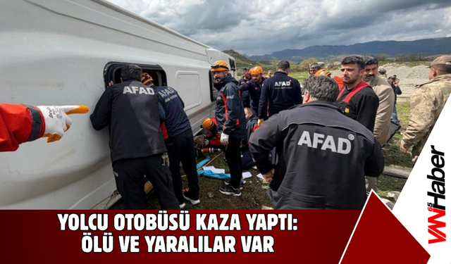 Yolcu otobüsü  Muş'ta kaza yaptı: Çok sayıda ölü ve yaralı var!