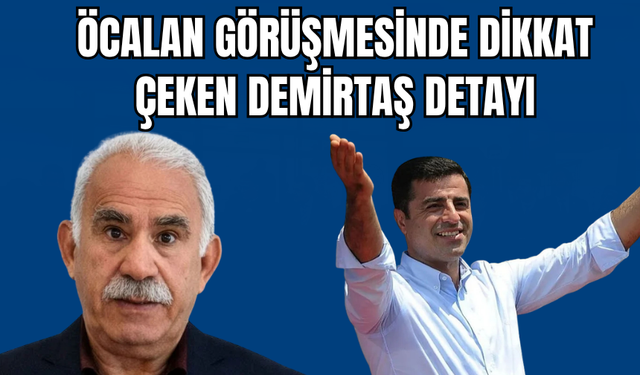 Öcalan Görüşmesinde Demirtaş Detayı!