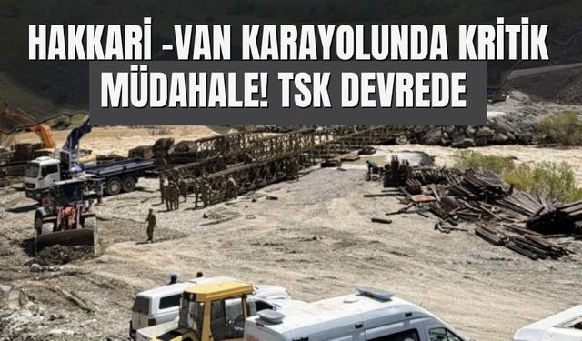 Hakkari -Van Karayolunda Kritik Müdahale! TSK Devrede