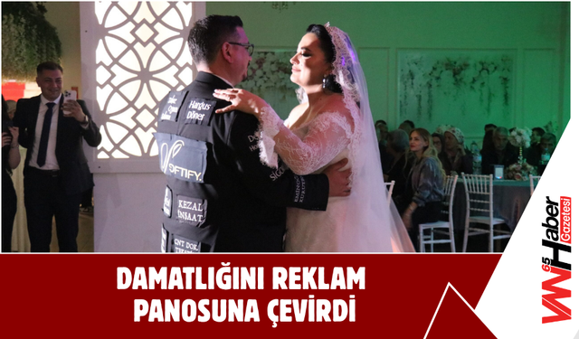 Damatlığını Reklam Panosuna Çevirdi!