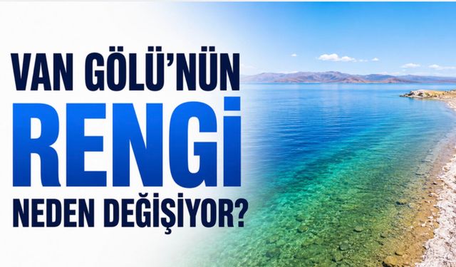 Van Gölü'nün Rengi Neden Değişiyor?  Uzmanı Açıkladı!