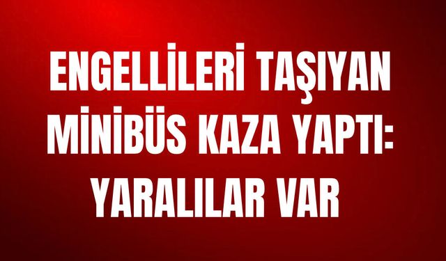 Engellileri Taşıyan Minibüs Devrildi: 19 Yaralı