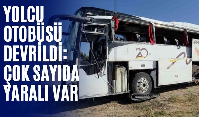 Son Dakika! Kütahya'da Yolcu Otobüsü Devrildi: 31 Yaralı