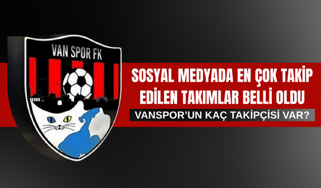 Trendyol 1. Lig'in En Çok Takip Edilen Takımları Açıklandı! Vanspor Kaçıncı Sırada?