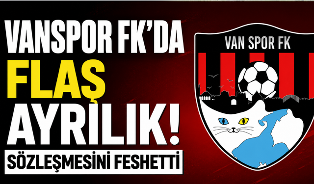 Vanspor FK'da Flaş Ayrılık! Xesc Regis Sözleşmesini Tek Taraflı Feshetti