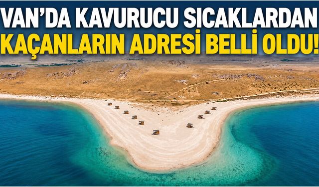 Van Gölü’nün Çakıl Adası Plajı Ziyaretçi Akınına Uğruyor