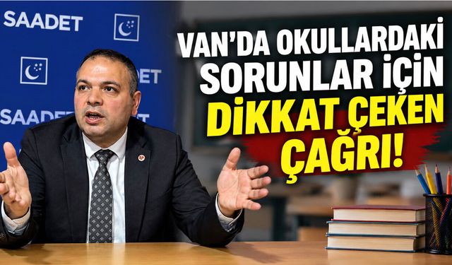 Van’da okullardaki sorunlar için dikkat çeken çağrı! Çözüm ailede!