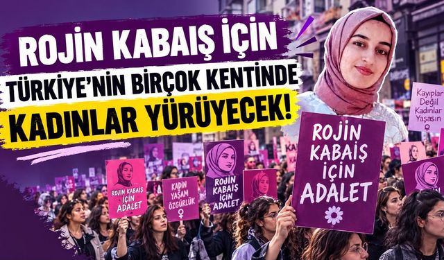 Rojin Kabaiş İçin Türkiye Genelinde Yürüyüş Düzenlenecek: Van Programı Belli Oldu
