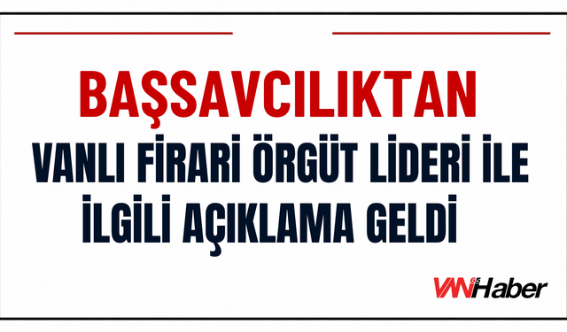 Vanlı Firari Örgüt Lideri İstanbul’da Yakalandı: Başsavcılıktan Açıklama Geldi