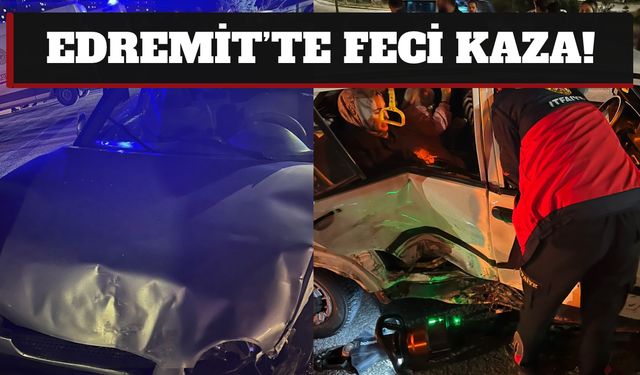 Van'da Edremit'te İki Otomobil Çarpıştı: 3 Yaralı