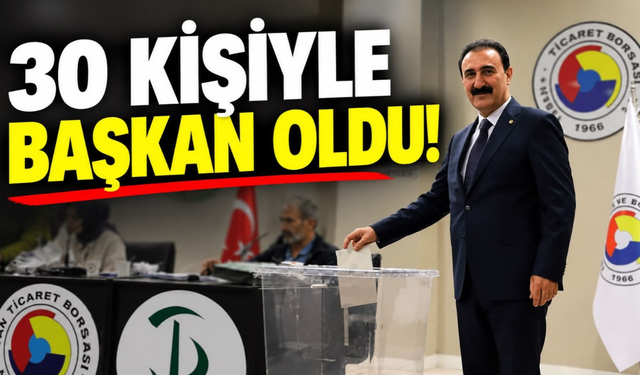 Van'da 30 kişiyle başkan oldu
