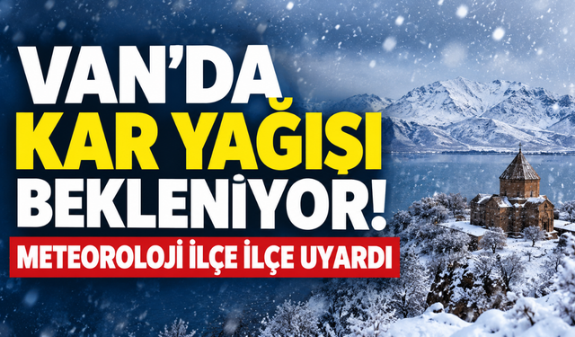 Van’da kar yağışı bekleniyor! Meteoroloji ilçe ilçe uyardı