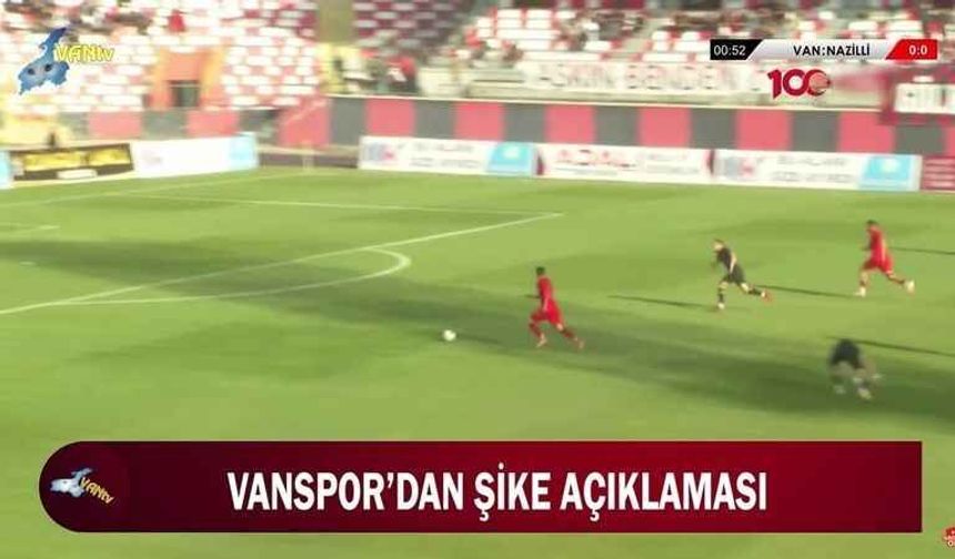 Vanspor’dan şike açıklaması