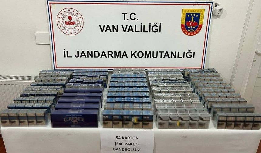 Van’da Kaçak Sigara Operasyonu!