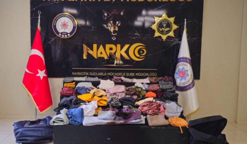 Van’da pes dedirten uyuşturucu kaçakçılığı yöntemi