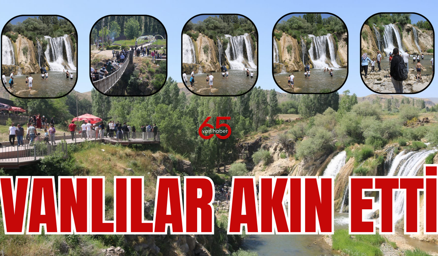 Hafta Sonu Vanlılar Muradiye Şelalesi’ne Akın Etti