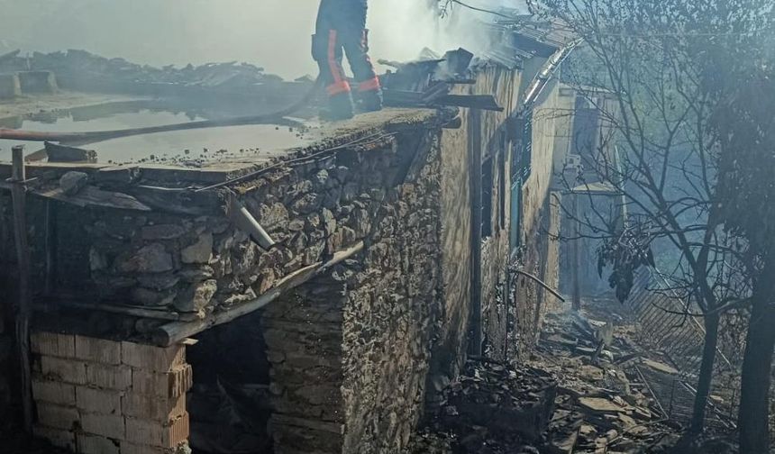 Kale’de Örtü Yangını: İki Ev Kullanılamaz Hale Geldi