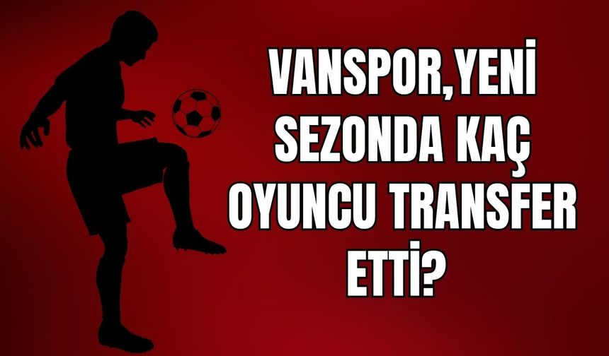 Vanspor, 1. Lig öncesi kaç oyuncu transfer etti? İşte sayılar ve isimler