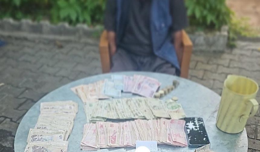 Bingöl’de dilencinin üzerinden 5 bin lira çıktı