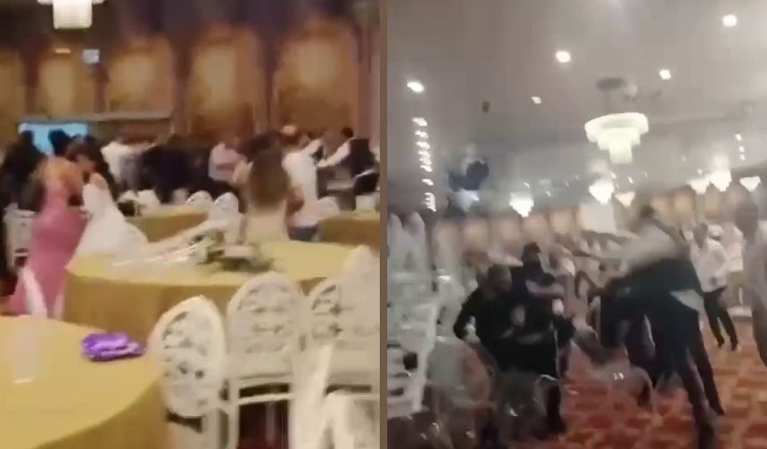 Düğünde Kavga Çıktı: Tekmeler Havada Uçuştu