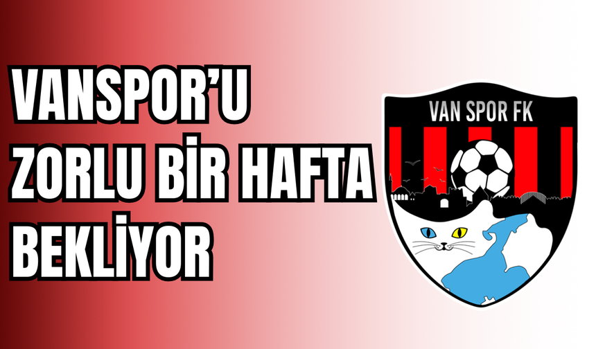 Vanspor’u Zorlu Hafta Bekliyor: Önce Sivasspor, Ardından Bodrumspor