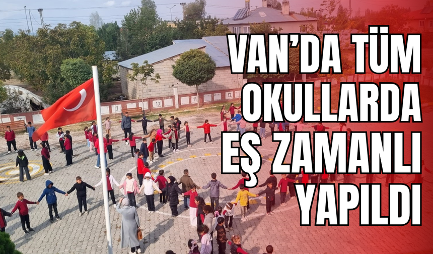 Van’da Okullarda Eş Zamanlı Afet ve Tahliye Tatbikatı Gerçekleştirildi