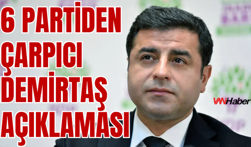 6 Partiden Demirtaş İçin Çağrı!