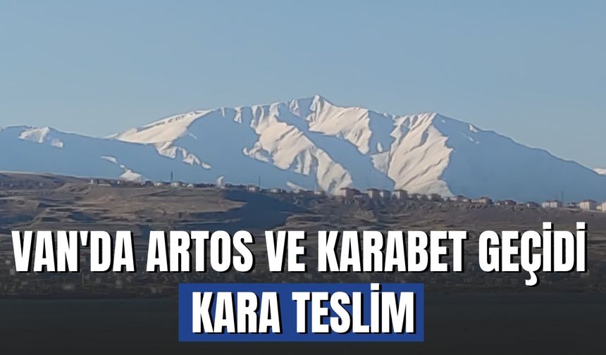 Van'da Artos Dağı ve Karabet Geçidi Kara Teslim