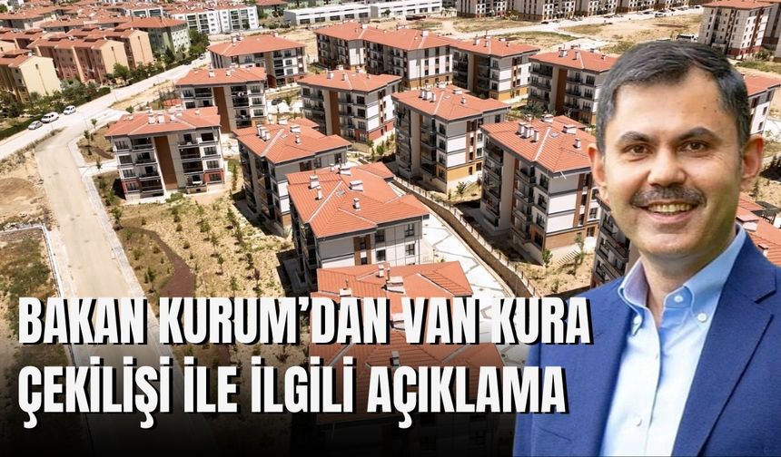 Bakan Kurum'dan 'Yüzyılın Konut Projesi' Açıklaması