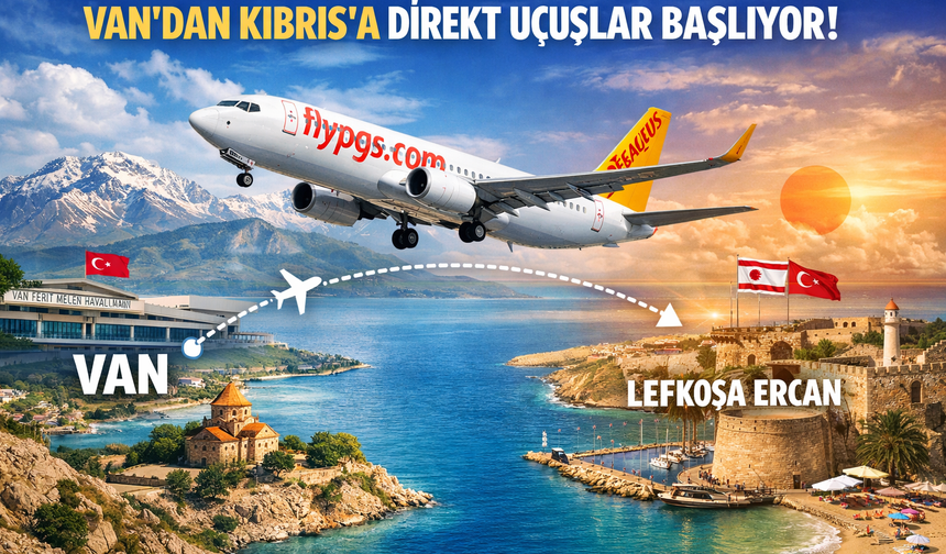 Van’dan Kıbrıs’a Direkt Uçuş Müjdesi!