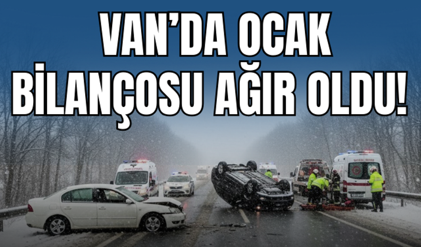 Van’da Ocak Ayı Trafik Bilançosu Ağır Oldu!