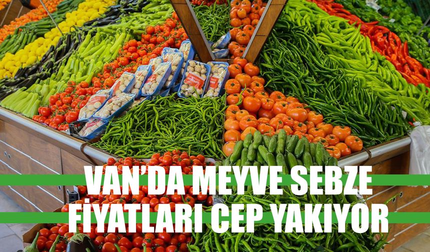 Van’da Meyve Sebze Fiyatları Cep Yakıyor