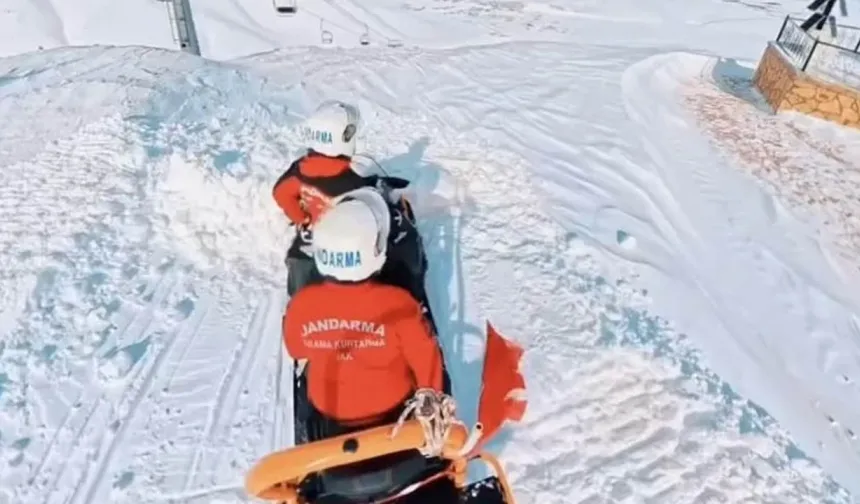 Abalı Kayak Merkezi’nde JAK timlerinden güvenlik devriyesi