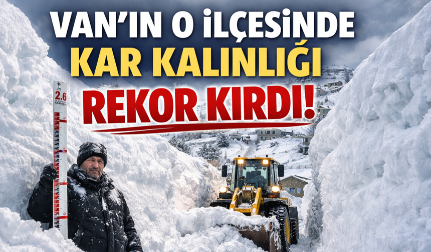 Van’da Rekor Kar! Bahçesaray’da Ölçülen Rakam Şaşırttı