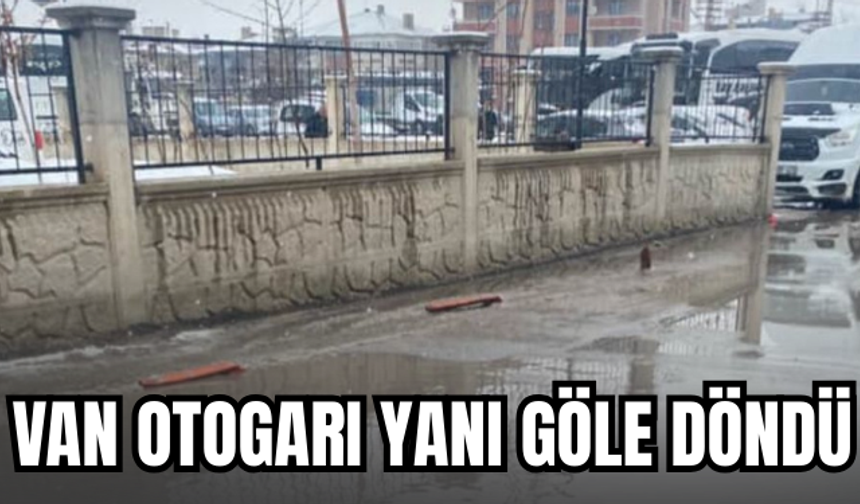 Van Otogarı Yanı Göle Döndü!