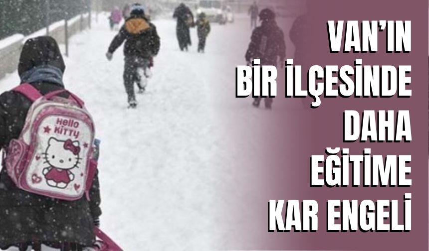 Van Özalp’te Eğitime Kar Engeli
