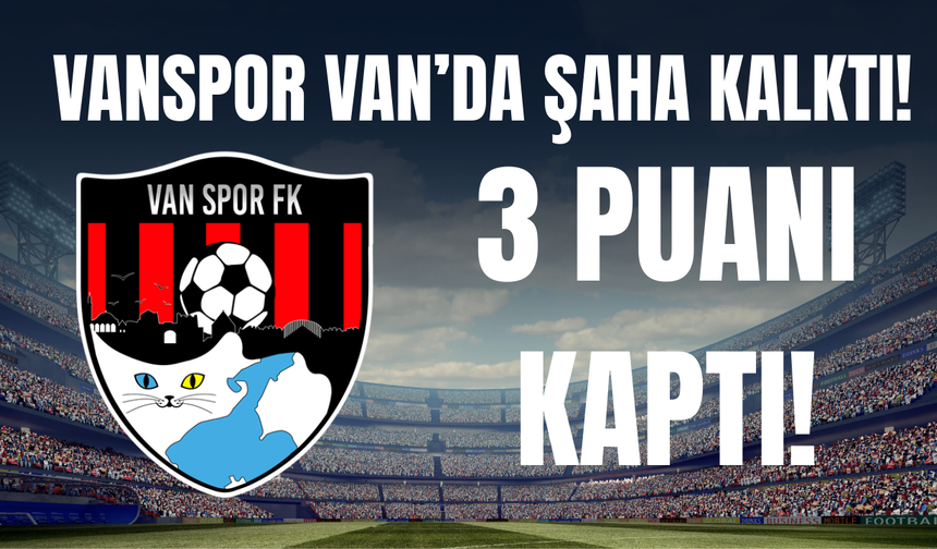 Vanspor Van'da Şaha Kalktı! Geriye Düştüğü Maçta Bodrum FK'yı Dağıttı!
